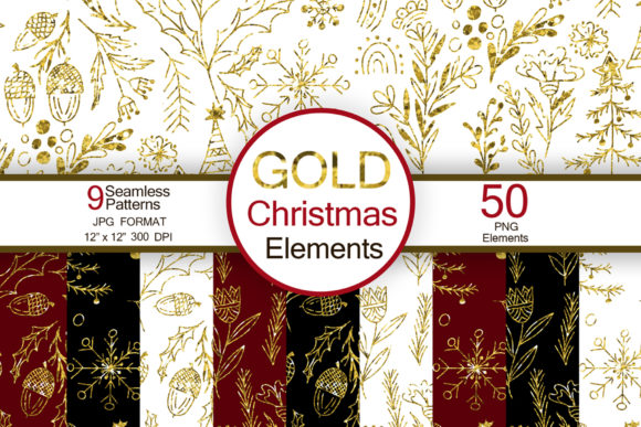 50 Christmas Hand Drawn Elements: A Versatile Asset for Seasonal Design Projects