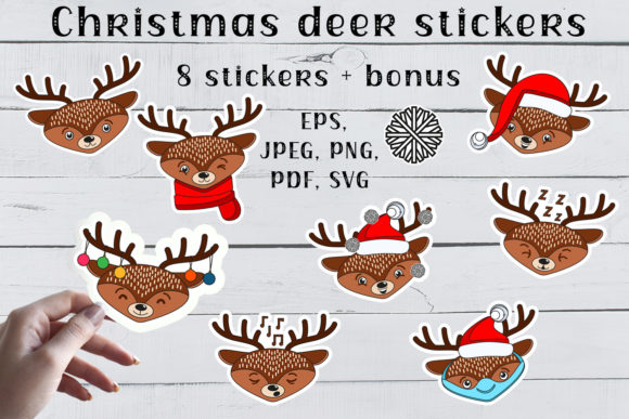 Christmas Deer Stickers SVG, PNG Files: A Practical Guide to Digital and Printable Decor
