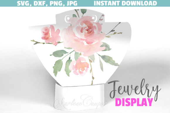 Floral Jewelry Display SVG File, Mod.2: A Practical Guide for Digital Crafters