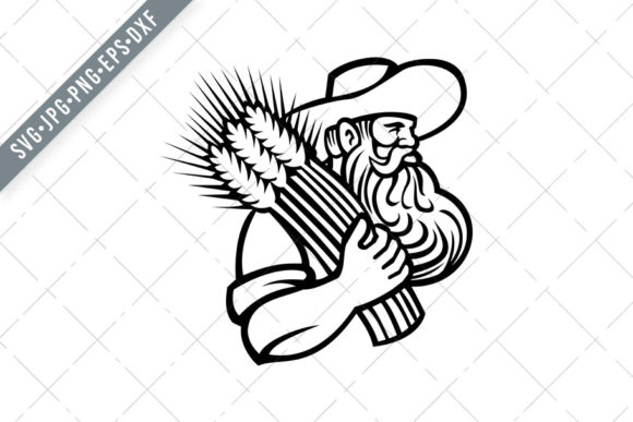From Wheat Fields to Craft Fairs: Making the Most of the Organic Grain Farmer or Wheat Farmer SVG Design