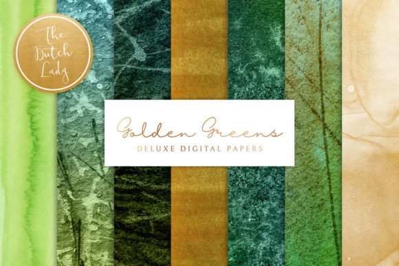 Green Golden Paint Textures: Rich, Organic Backdrops for Design