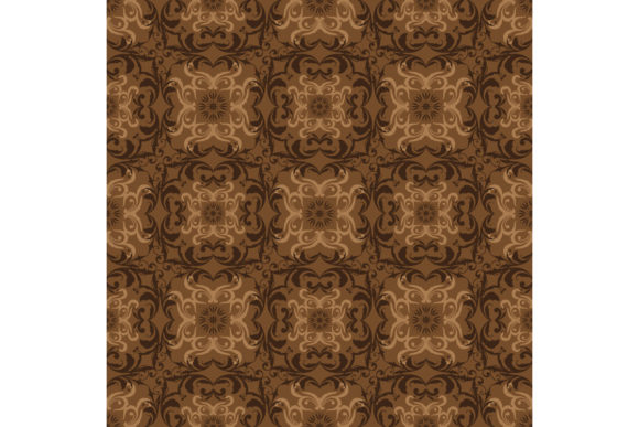 Jogja Batik Design: Vintage Flower Patterns in Simple Dark Brown – A Practical Guide