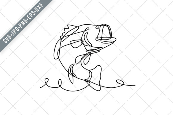 Largemouth Bass Widemouth Bass Bigmouth SVG Art