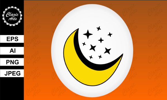 Moon and Stars: A Versatile Design Asset for Creative Projects