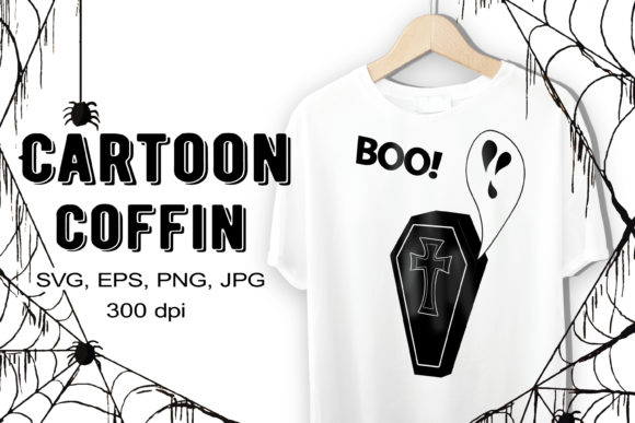 Soul in the Coffin SVG Vector Shape for Design